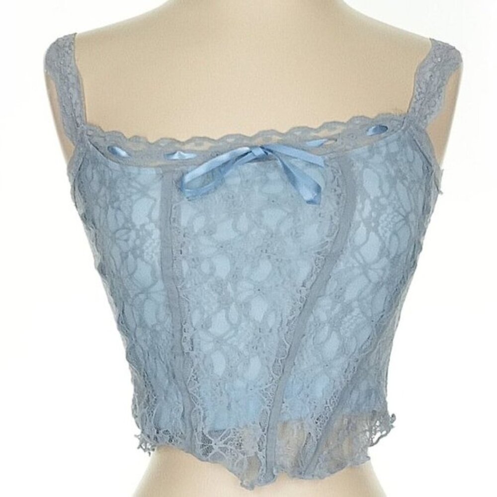 UNIF Melody fairycore grunge lacy bustier style camisole top - Picture 6 of 9